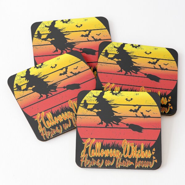 Item preview, halloween witches flying on their broom designed and sold by designer-02.