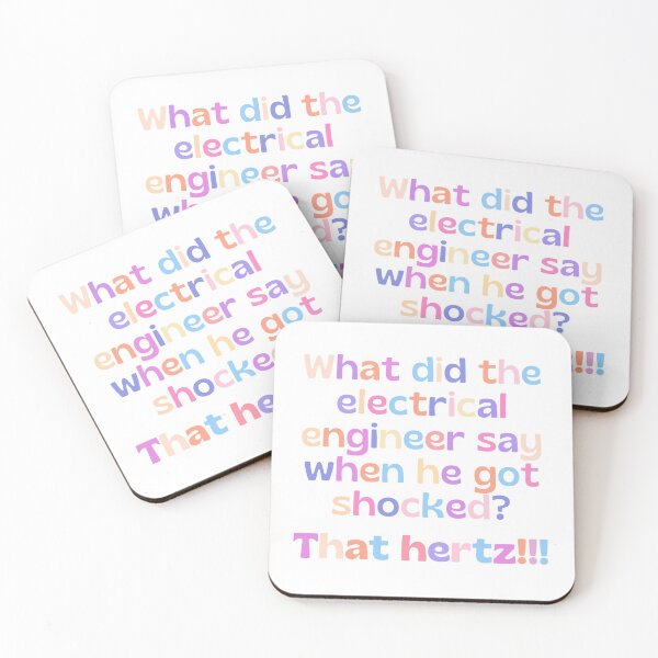 Item preview, Electrical engineer joke/pun - engineer gift (colored) designed and sold by PickaSticka.
