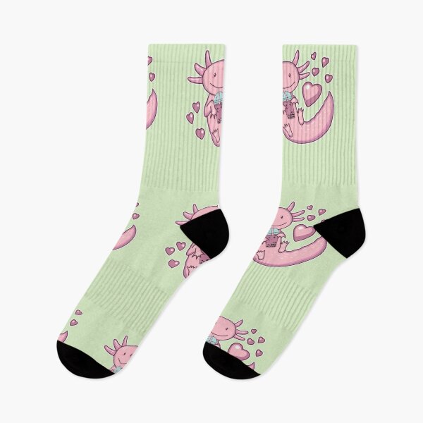 Item preview, Cute kawaii Axolotl Drinking Boba Tea - Sage Green designed and sold by GrimButterfly.