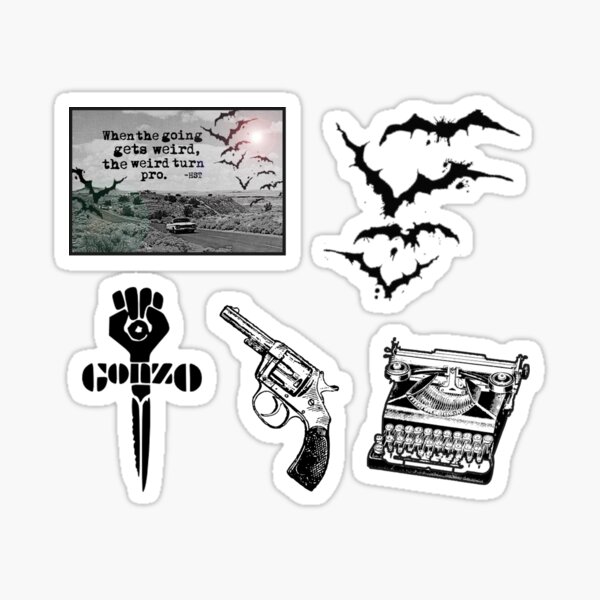 Item preview, Hunter S Thompson Sticker Pack designed and sold by elevens.