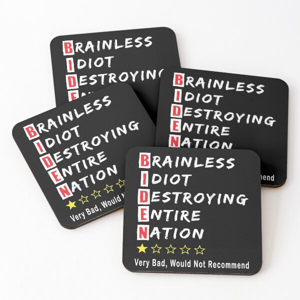 Item preview, Anti BIDEN Brainless Idiot Destroying Entire Nation, One Star Very Bad Would Not Recommend designed and sold by levdone.