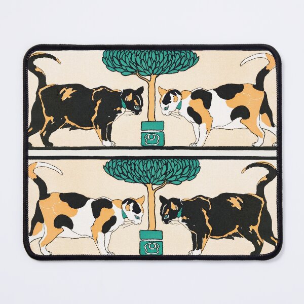 Item preview, Cats under a tree print by Edward Penfield designed and sold by Artysannie.