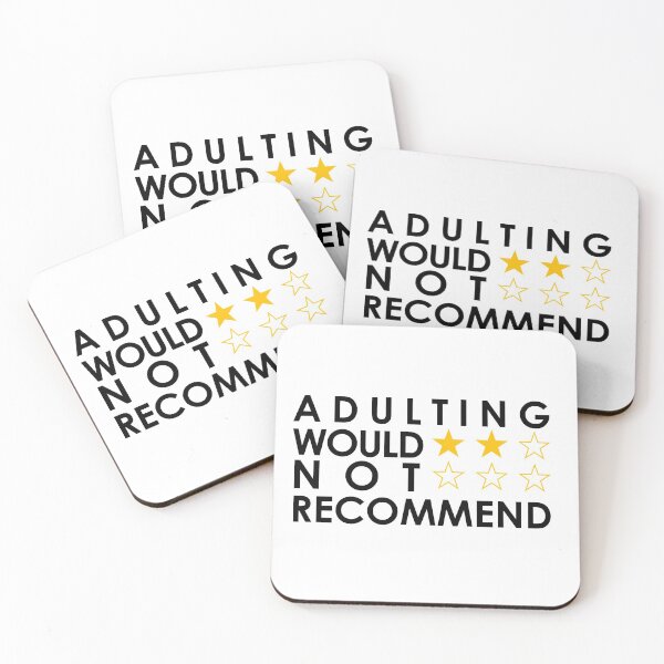 Item preview, Adulting Would Not Recommend T-Shirt designed and sold by NEMATOShop.