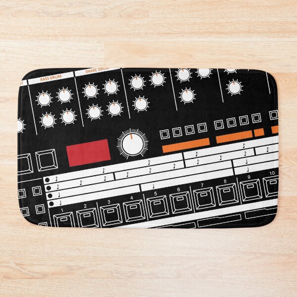 Item preview, 909 Drum Machine (White and Orange) designed and sold by AtomicMalibu.