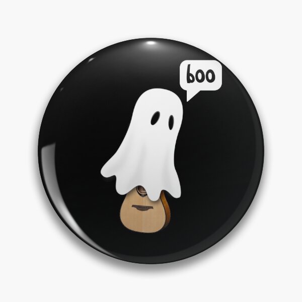 Item preview, Cute Spooky Boo Ghost On Guitar For Music Lover On This Halloween designed and sold by Funwithmusic.