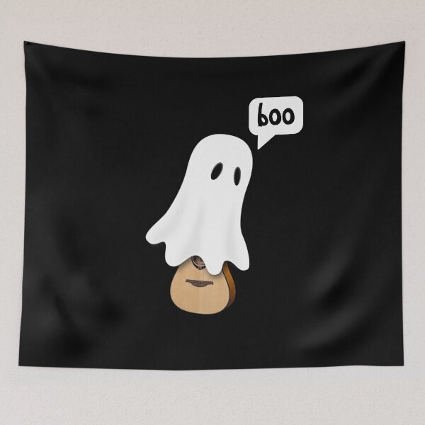 Item preview, Cute Spooky Boo Ghost On Guitar For Music Lover On This Halloween designed and sold by Funwithmusic.