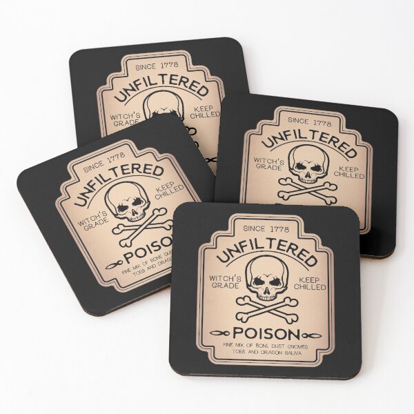 Item preview, Unfiltered Poison Potion Vintage Label designed and sold by KrisSidDesigns.
