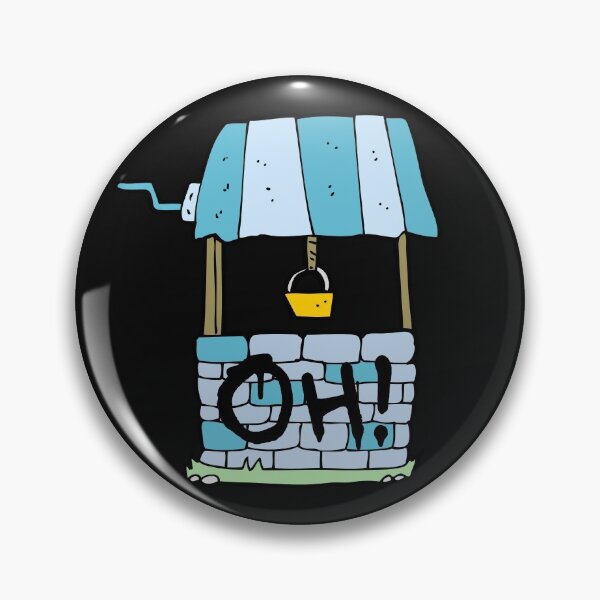 Item preview, Oh Well Pun, Oh in graffiti on a blue funny water well designed and sold by Click-Like.