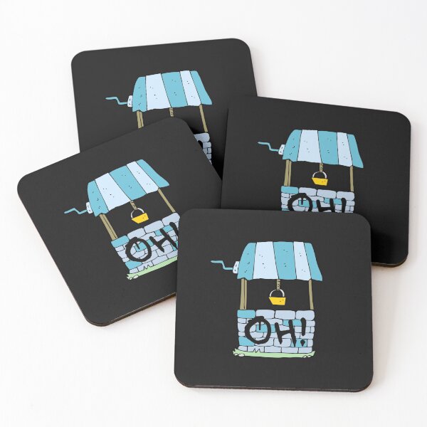 Item preview, Oh Well Pun, Oh in graffiti on a blue funny water well designed and sold by Click-Like.