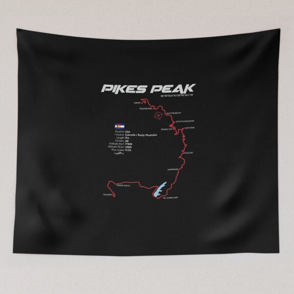 Item preview, Pikes Peak Colorado USA Sticker T-Shirt Route designed and sold by OuterShellUK.