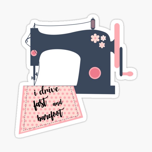 Item preview, Copy of funny I drive fast and barefoot stickers, gift for women girls  designed and sold by coolprintstore.