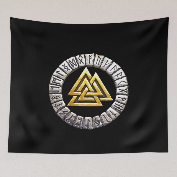 Aperçu de l'œuvre Talisman Pendentif Valknut créée et vendue par signsandsymbols.