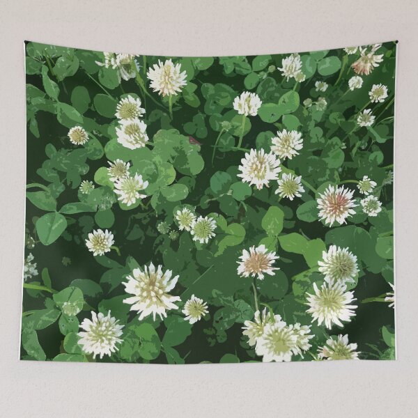 Item preview, white clover field designed and sold by Greengardens36.
