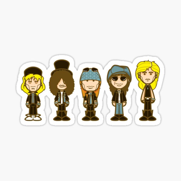 Guns n Roses mini Pegatina