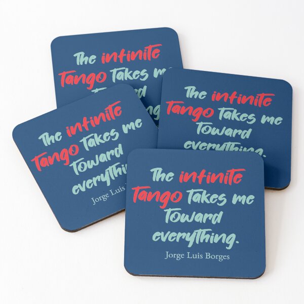 Item preview, The Infinite Tango - Borges Tango Quote designed and sold by infinitetango.
