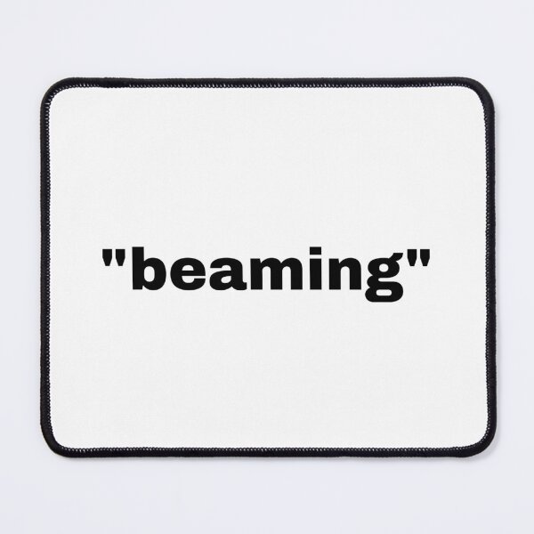 Item preview, "beaming" single word with quotation marks designed and sold by JonathanFTR.
