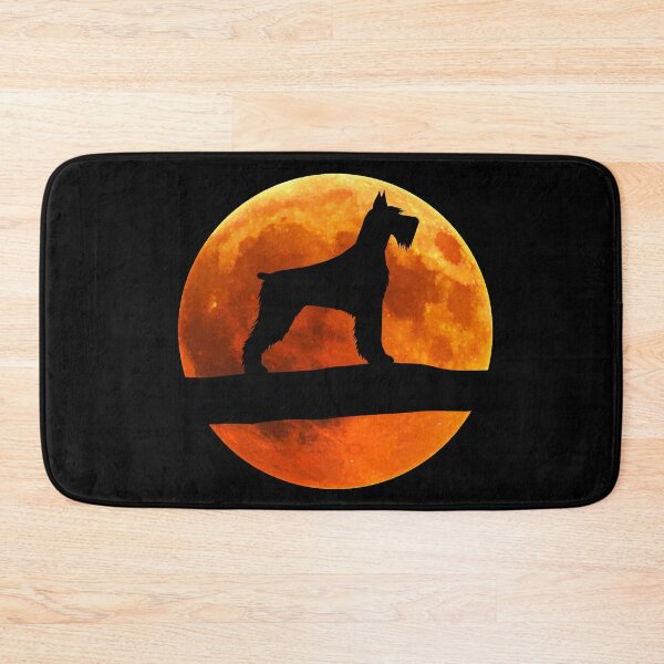 Item preview, Giant Schnauzer Dog Silhouette Moon Giant Schnauzer lover designed and sold by alaechamlal.