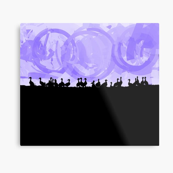 Ducks in a row Metal Print