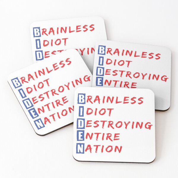 Item preview, Anti President Joe Biden Idiot Funny Democratic-Republican, Brainless Idiot Destroying Entire Nation Funny designed and sold by levdone.