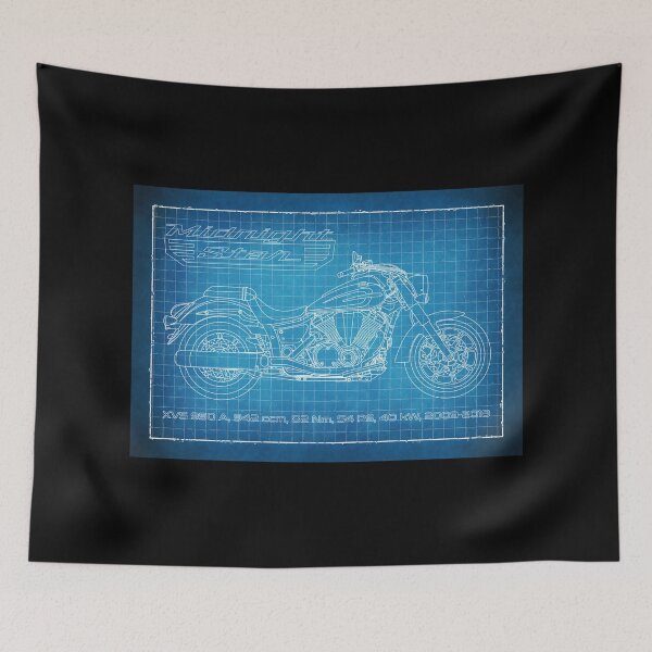 Item preview, Midnight Star XVS 950 Blueprint designed and sold by KlaraBubble.