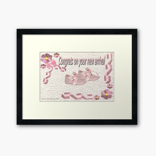 Item preview, Card for birth of a baby girl designed and sold by Ann12art.