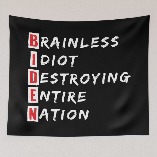Item preview, Brainless Idiot Destroying Entire Nation,Anti President Joe Biden Idiot Funny Democratic-Republican,  Funny designed and sold by levdone.