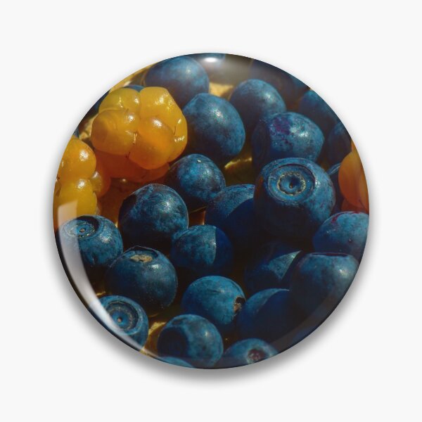 Item preview, Berry background blueberries and cloudberries designed and sold by yarvin13.