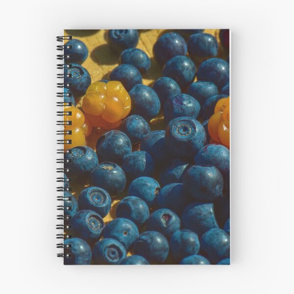 Item preview, Berry background blueberries and cloudberries designed and sold by yarvin13.