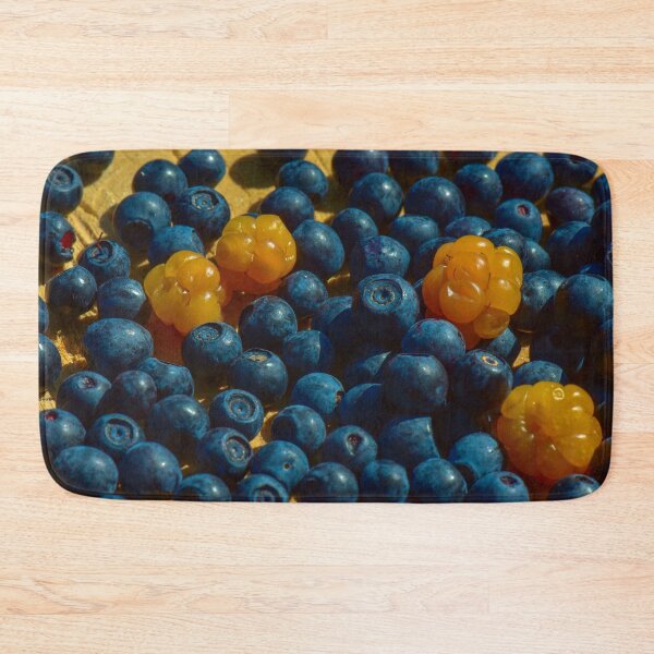 Item preview, Berry background blueberries and cloudberries designed and sold by yarvin13.