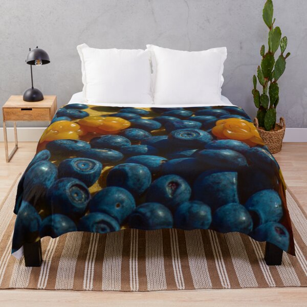 Item preview, Berry background blueberries and cloudberries designed and sold by yarvin13.