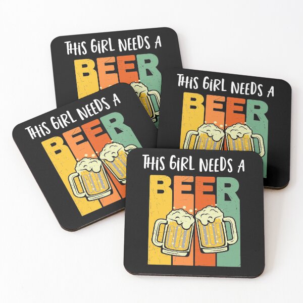Item preview, This Girl Needs A Beer - Beer Drinking designed and sold by ZiesMerch.