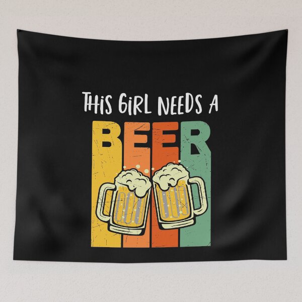 Item preview, This Girl Needs A Beer - Beer Drinking designed and sold by ZiesMerch.