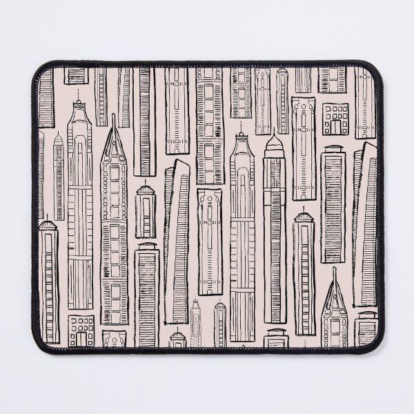 Item preview, Skyscrapers (Coconut Cream/Black) designed and sold by MystiqArts.