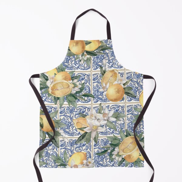 Item preview, Mediterranean Lemon Pattern on Ceramic Tile designed and sold by fowons.