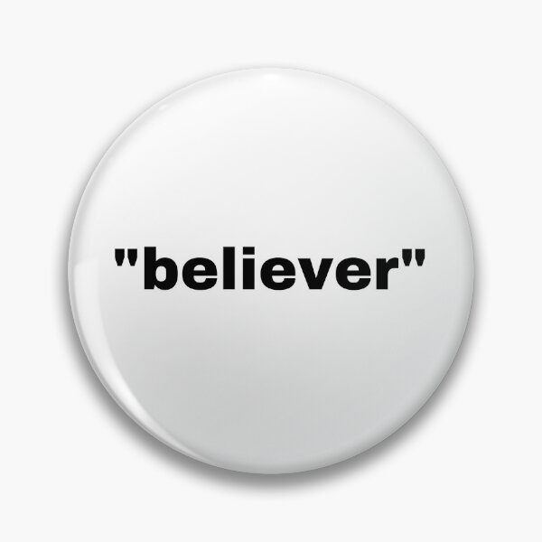 Item preview, "believer" single word with quotation marks designed and sold by JonathanFTR.