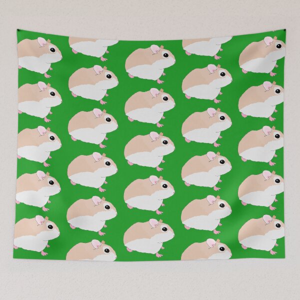 Item preview, Baby Hamster Grid Print designed and sold by RevolutionInPaint.