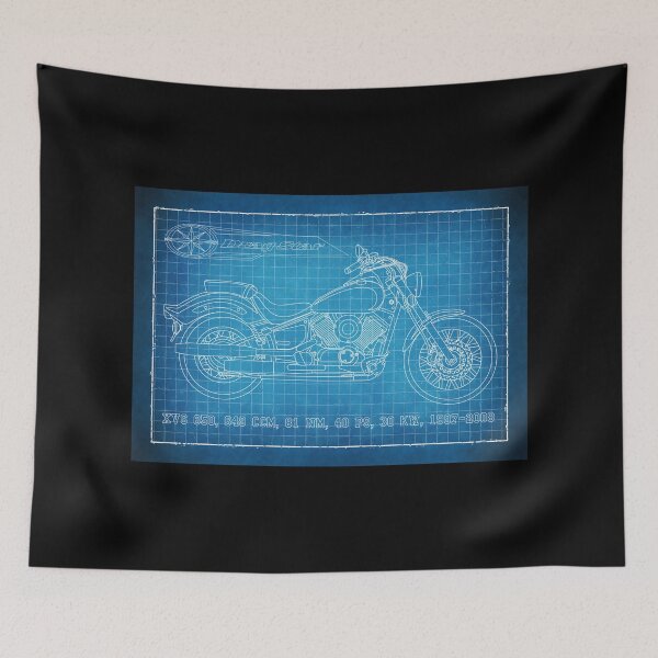 Item preview, Drag Star XVS 650 Blueprint designed and sold by KlaraBubble.
