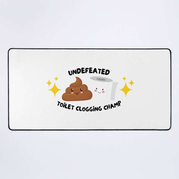 Item preview, Undeafeated Toilet Clogging Champ Blue - Dad gifts, Kids gifts, Funny bathroom humor  designed and sold by Teetee94.
