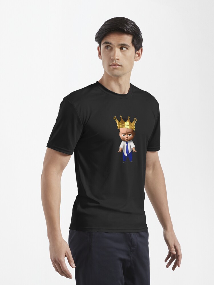 Disover Baby boss with crown, birthday boy Black | Active T-Shirt 
