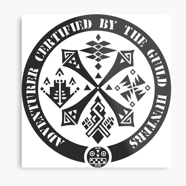Certified By The Guild of Hunters Metal Print