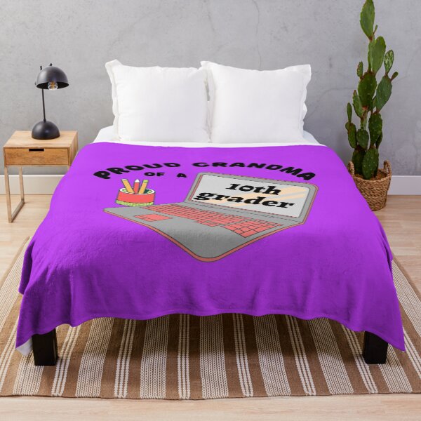 Item preview, proud grandma of a tenth grader, laptop graphic designed and sold by Jessi-Sketches.