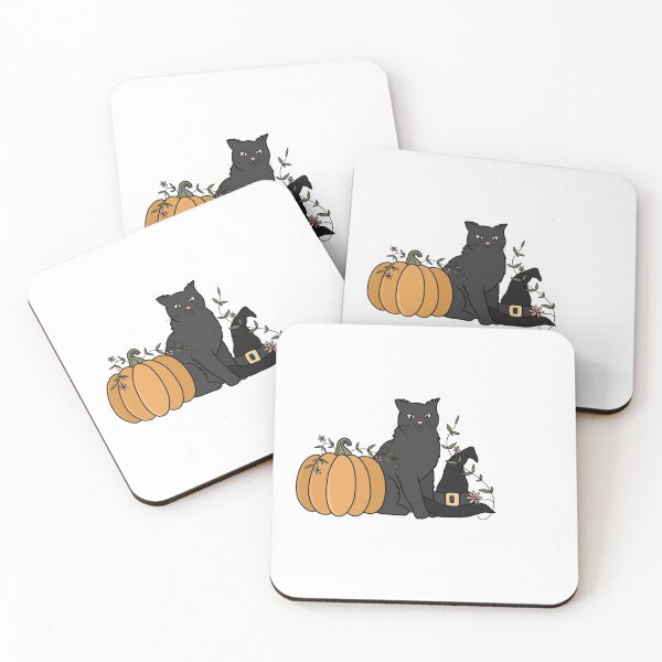 Item preview, Black Cat, Witch Hat, and a Pumpkin designed and sold by darianedesigns.