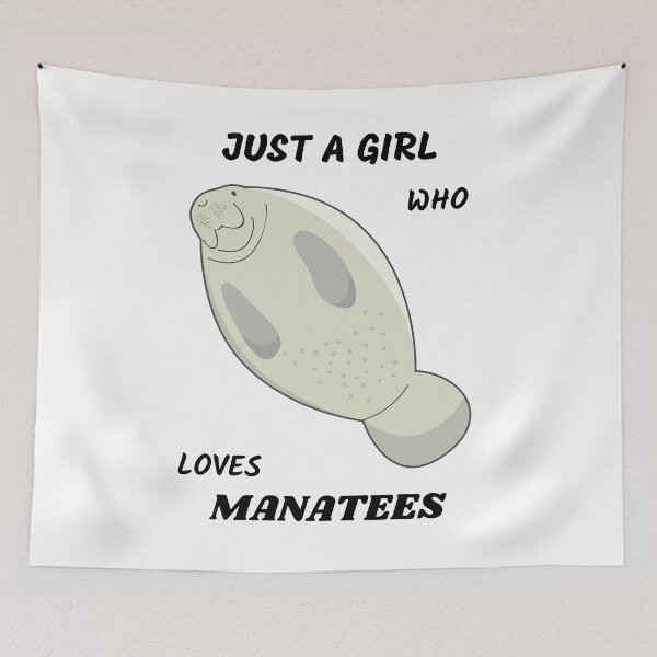 Item preview, Just a girl who loves manatees designed and sold by YuneDesigns.