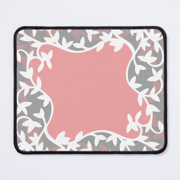 Artikelvorschau, Pastel pink, light grey, white leaves, elegant, floral pattern entworfen und verkauft von Svitac.