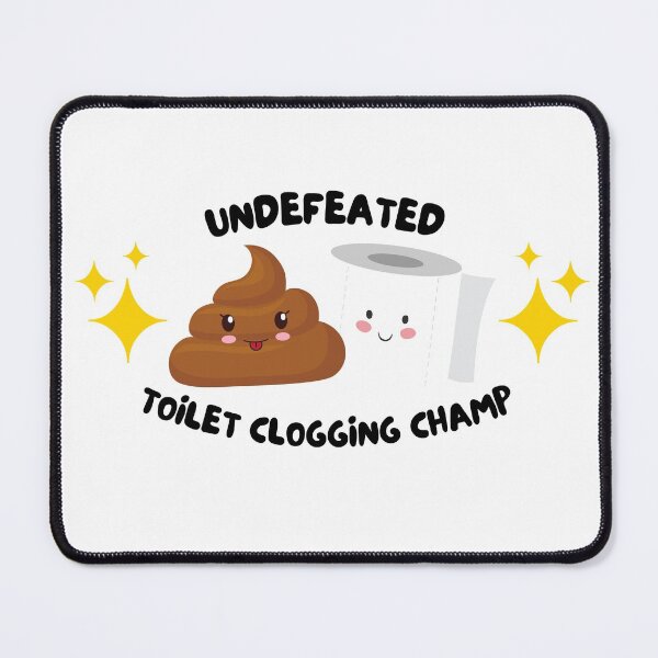 Item preview, Undeafeated Toilet Clogging Champ Blue - Dad gifts, Kids gifts, Funny bathroom humor designed and sold by Teetee94.