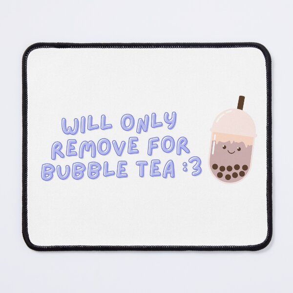 Item preview, Will only remove for Bubble Tea Pink Face Mask - Cute Bubble Tea Lovers designed and sold by Teetee94.