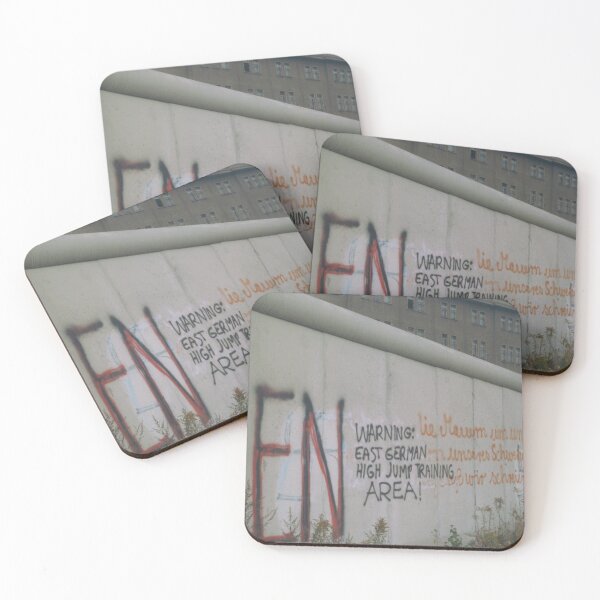 Item preview, Amusing/funny Berlin Wall graffiti - East German High Jump training area designed and sold by Cold War Conversations.