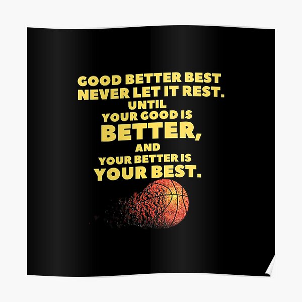 Rare Kobe Bryant 'Rules' Quote Basketball Poster, Unique Gift