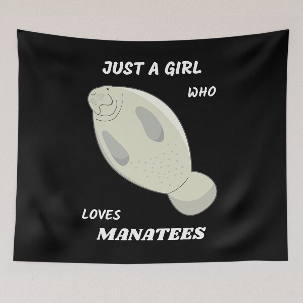Item preview, Just a girl who loves manatees designed and sold by YuneDesigns.