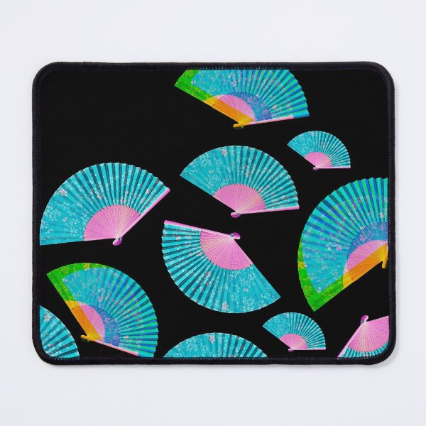 Item preview, Blue Geisha Fan Retro Japan Cyberpunk Sensu designed and sold by ShirtVibes.